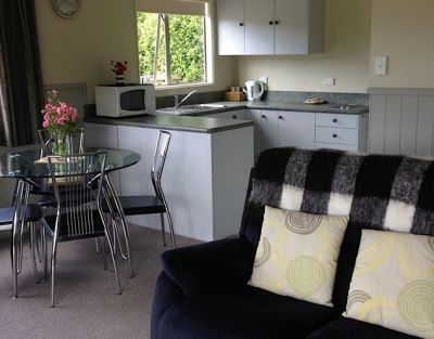 Cottage kitchen-dining area.